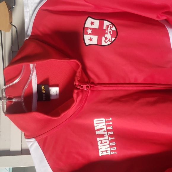 England Football Team red and white vintage training jogger sweatpants set XL - Picture 2 of 7